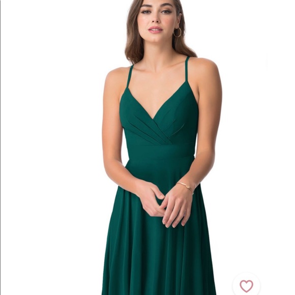 Azazie Avelina in color Pine - Picture 6 of 6